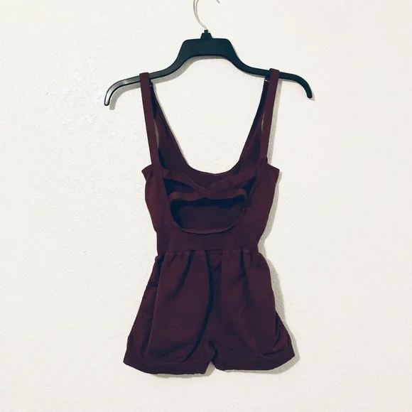 Free People Movement Good Karma Runsie (Henna Burgundy) - Picture 3 of 4